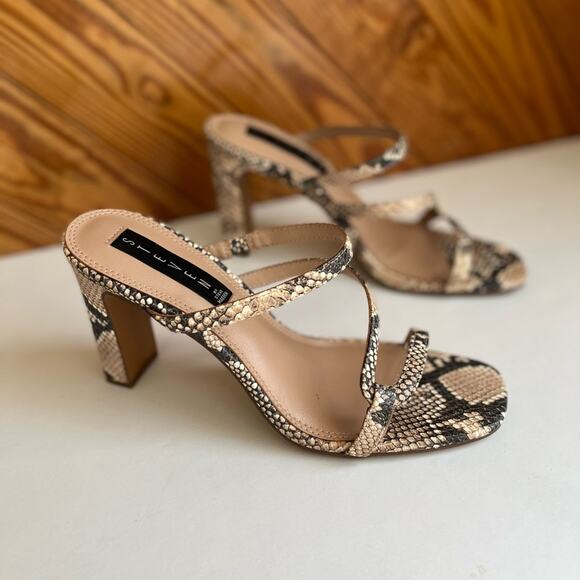 Steve Madden Jerri Leather Heel Snake Print Multi - Picture 8 of 8